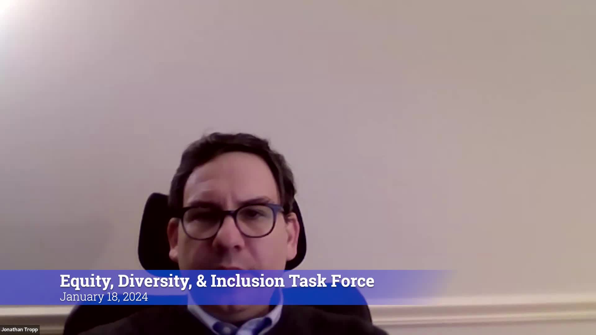 Thumbnail image for Equity Diversity & Inclusion Task Force 1/18/24 Meeting