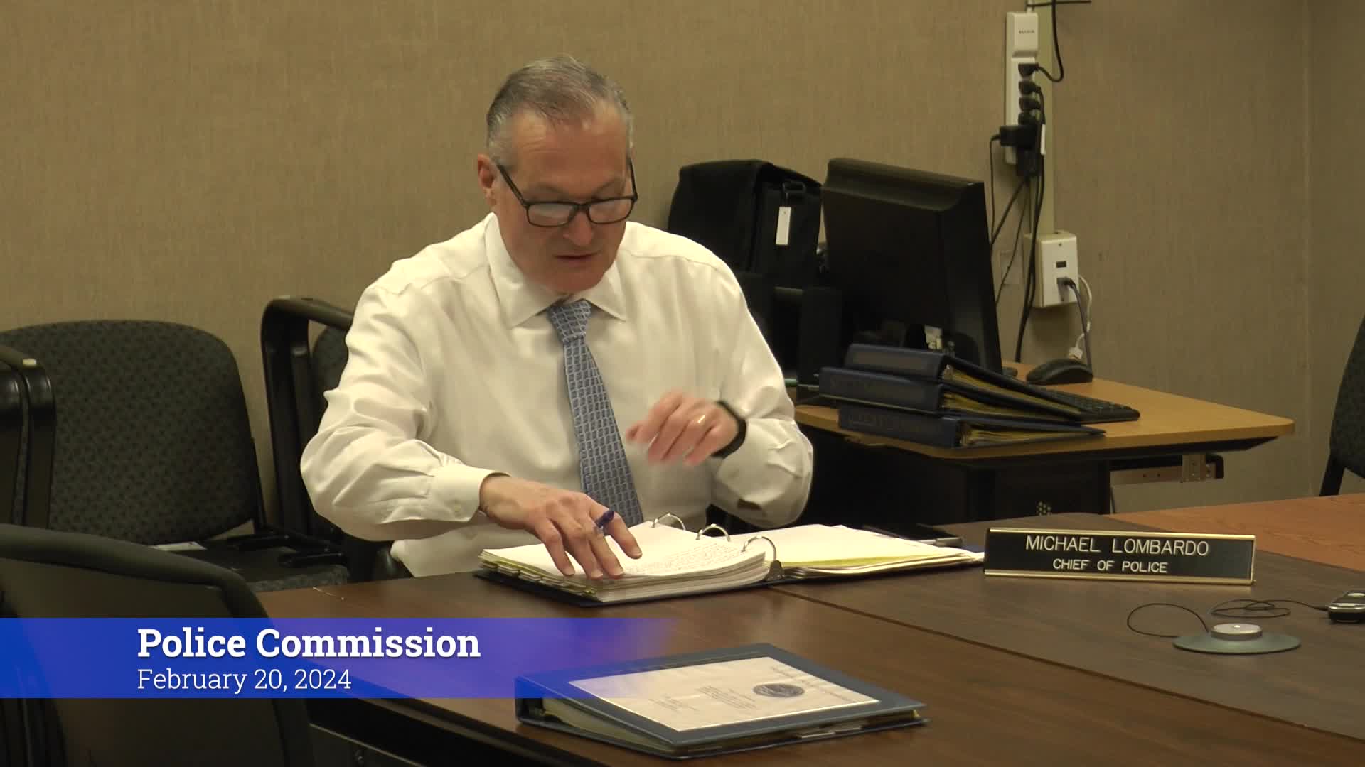 Thumbnail image for Police Commission 2/20/24 Meeting