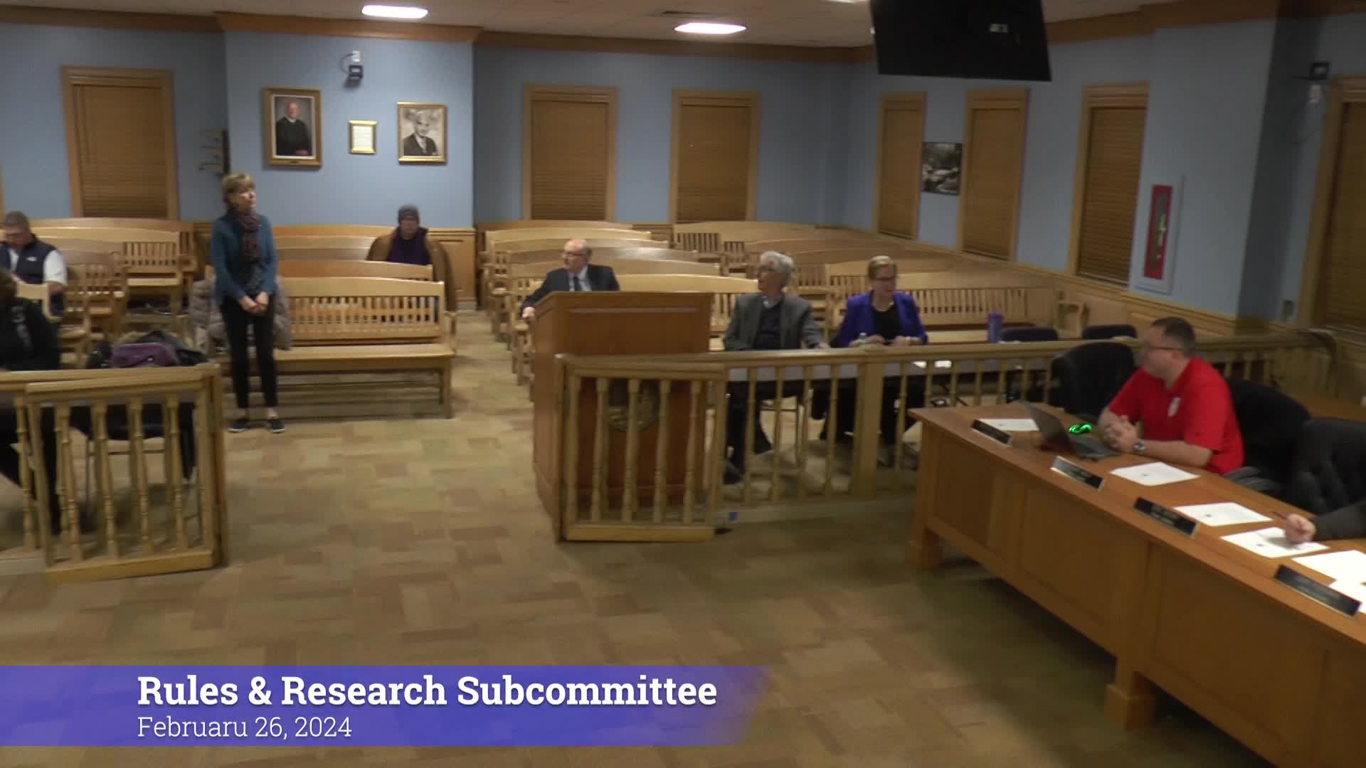 Thumbnail image for Rules & Research Committee 2/26/24 Meeting