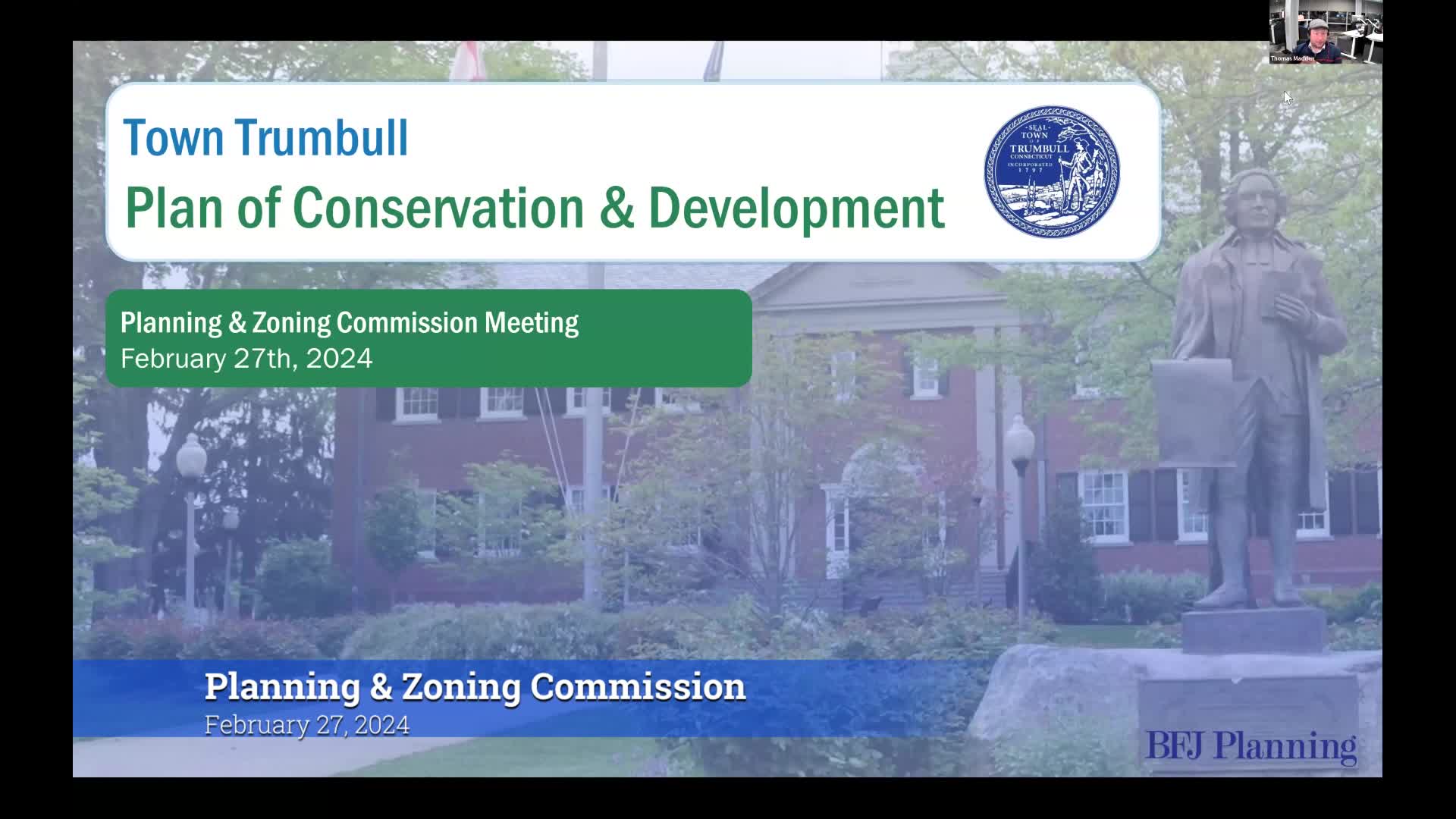 Thumbnail image for Planning & Zoning Commission 2/27/24 Special Meeting