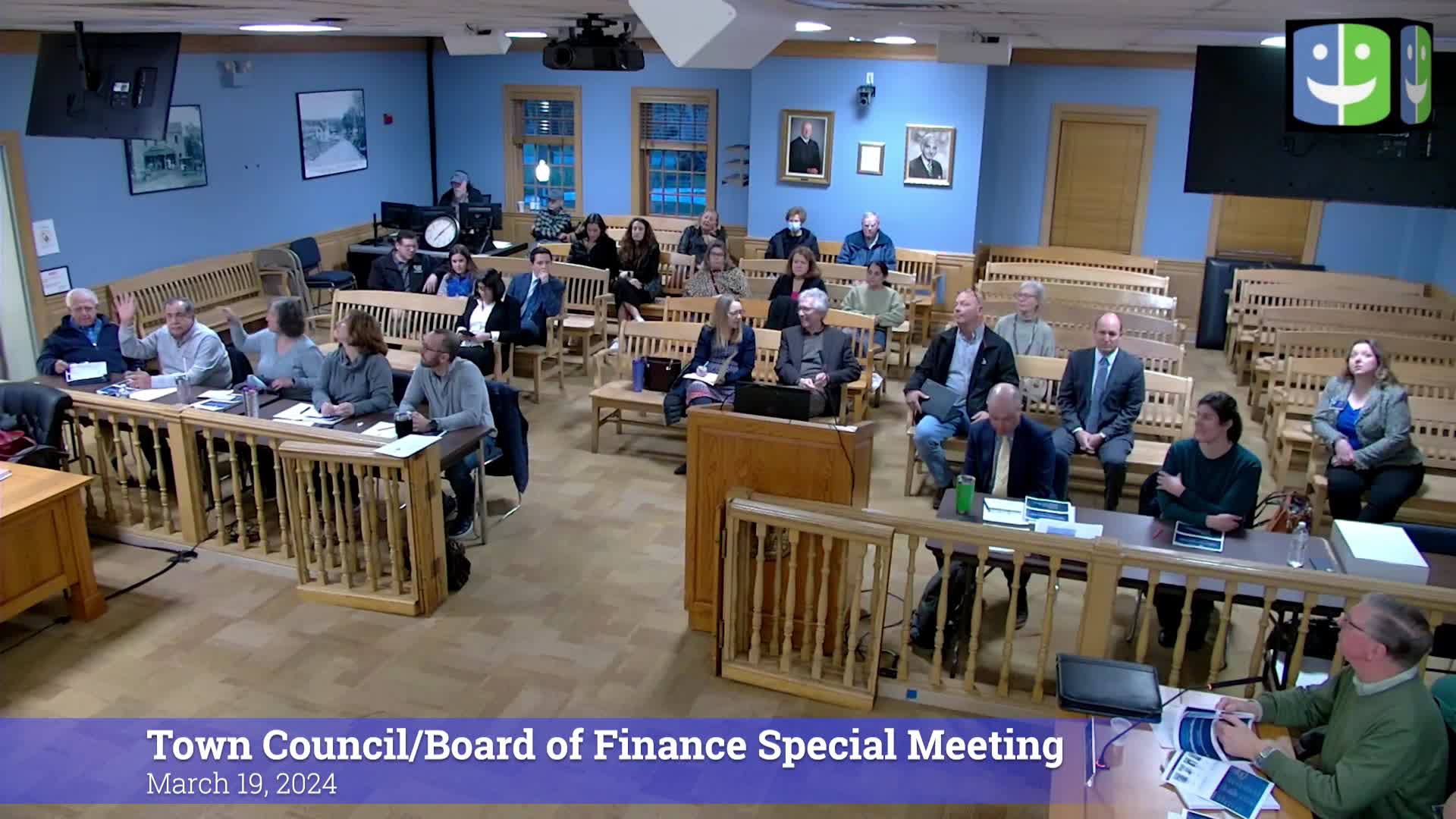 Thumbnail image for Town Council & Board of Finance 3/19/24 Special Meeting