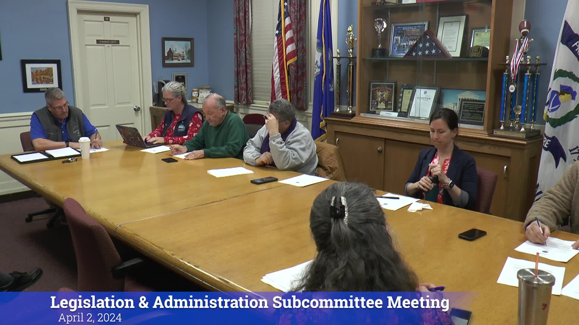 Thumbnail image for Town Council Legislation & Administration Committee 4/2/24 Meeting