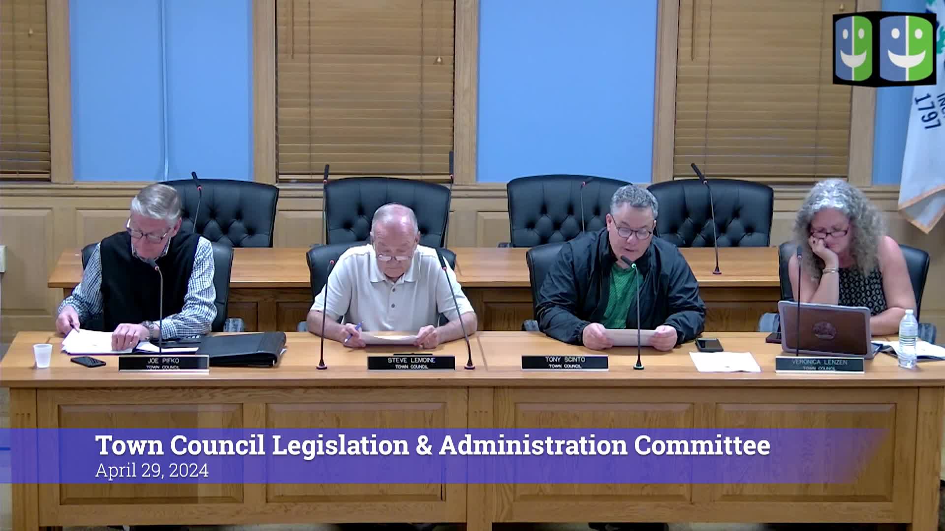 Thumbnail image for Town Council Legislation & Administration Committee 4/29/24 Meeting