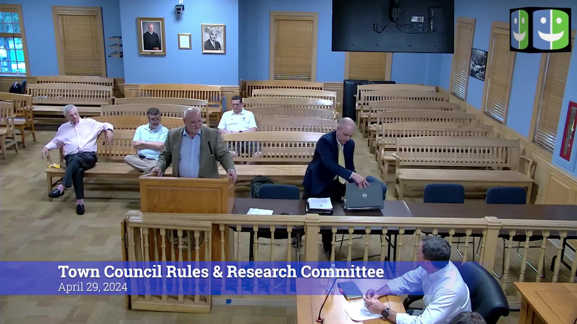 Thumbnail image for Town Council Rules & Research Committee 4/29/24 Meeting
