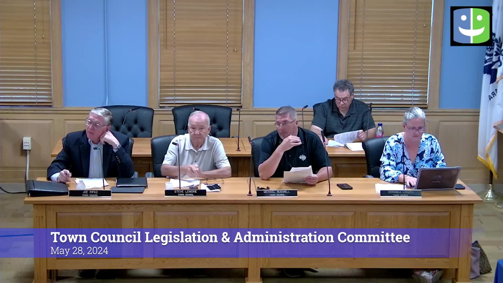 Thumbnail image for Town Council Legislation & Administration Committee 5/28/24 Meeting