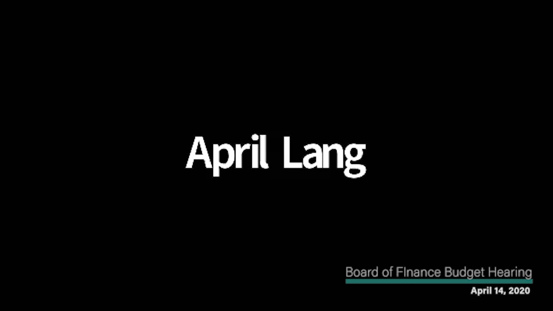 Thumbnail image for Board of Finance 4/14/20 Virtual Budget Public Hearing