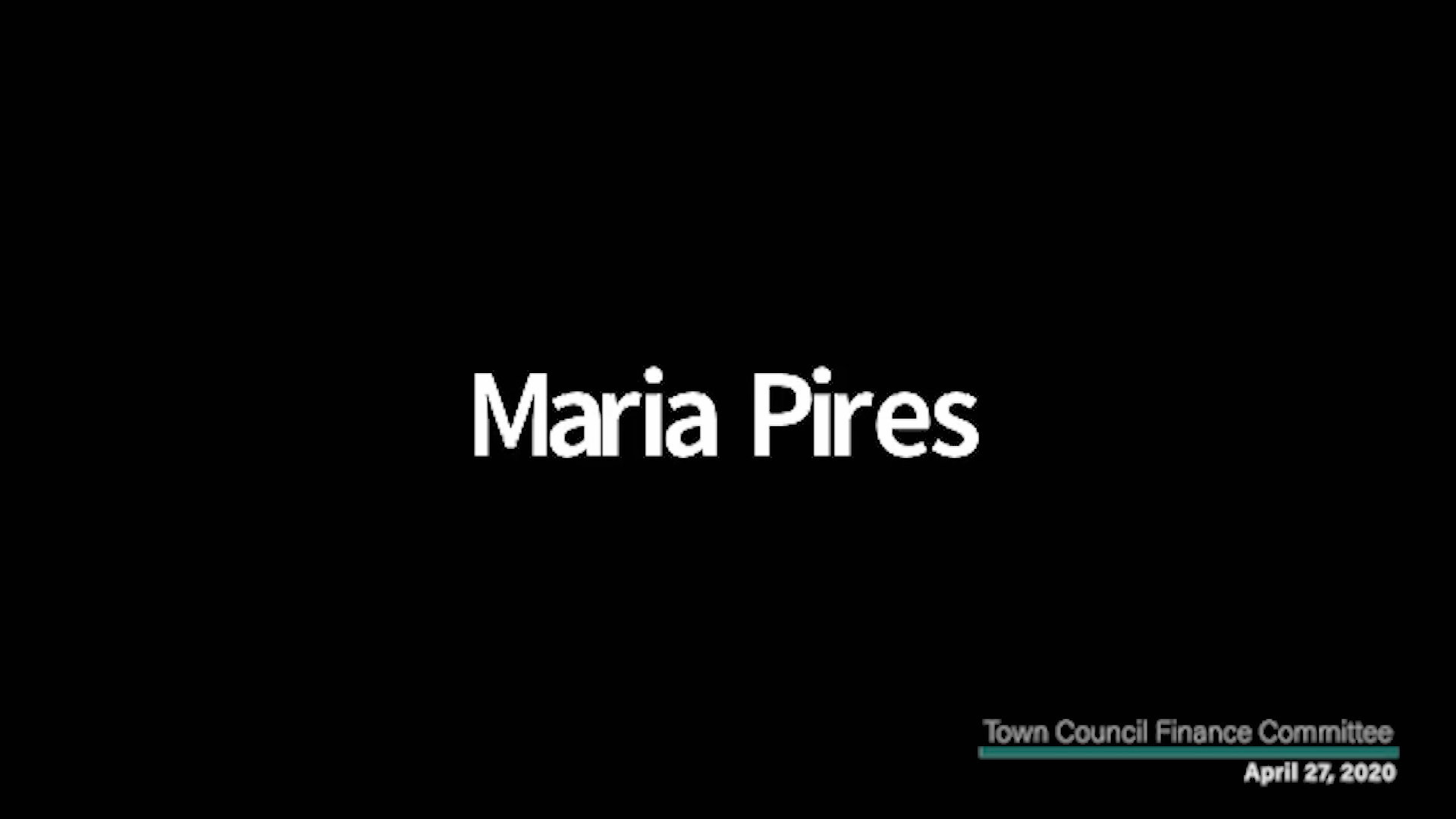 Thumbnail image for Town Council Finance Committee 4/27/20 Meeting