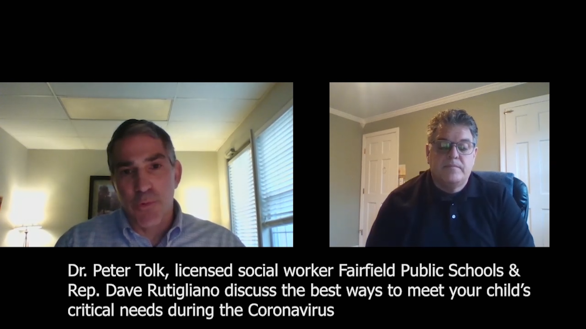 Thumbnail image for CT Representative David Rutigliano with Dr. Peter Tolk on Children's Mental Health During the Pandemic