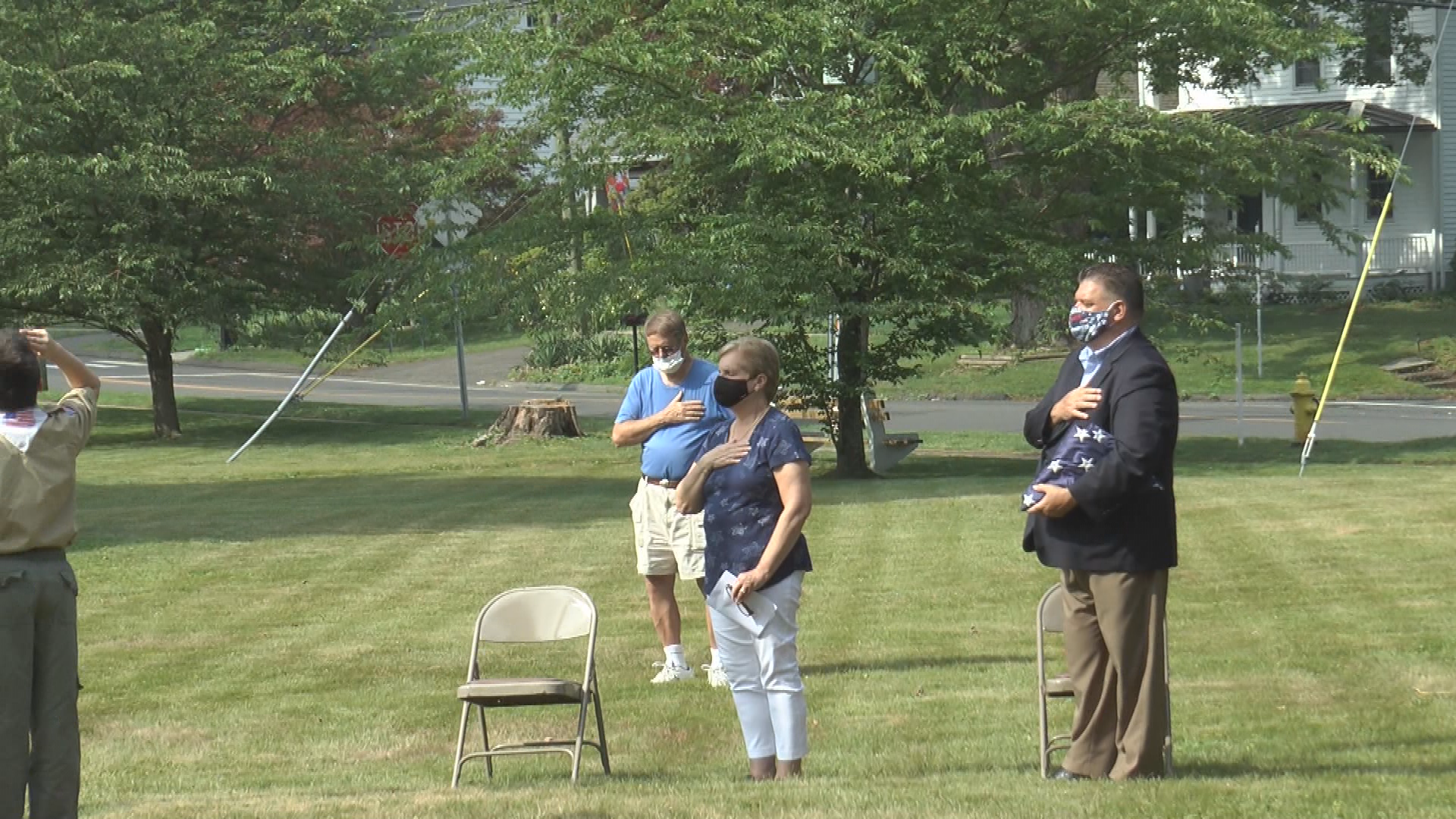 Thumbnail image for Nichols Improvement Association Flag Rededication Ceremony