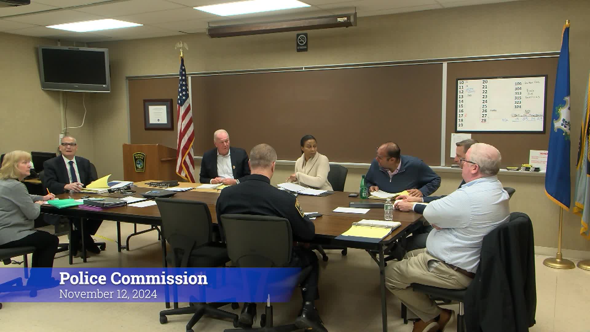 Thumbnail image for Police Commission 11/12/24 Meeting