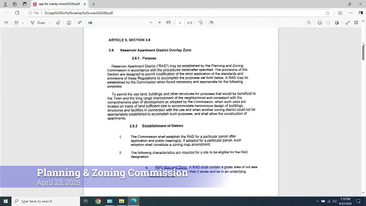 Thumbnail image for Planning & Zoning Commission 4/23/25 Meeting