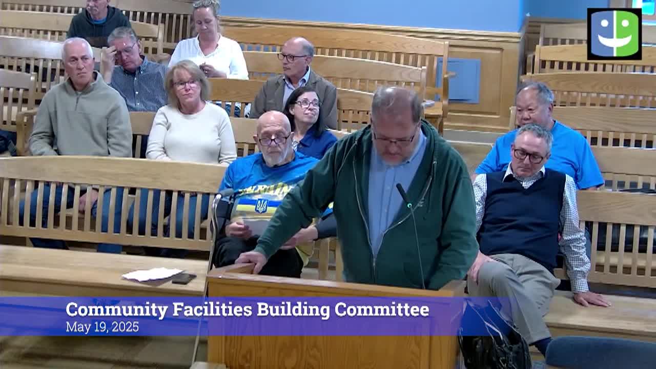 Thumbnail image for Community Facilities Building Committee 5/19/25 Meeting