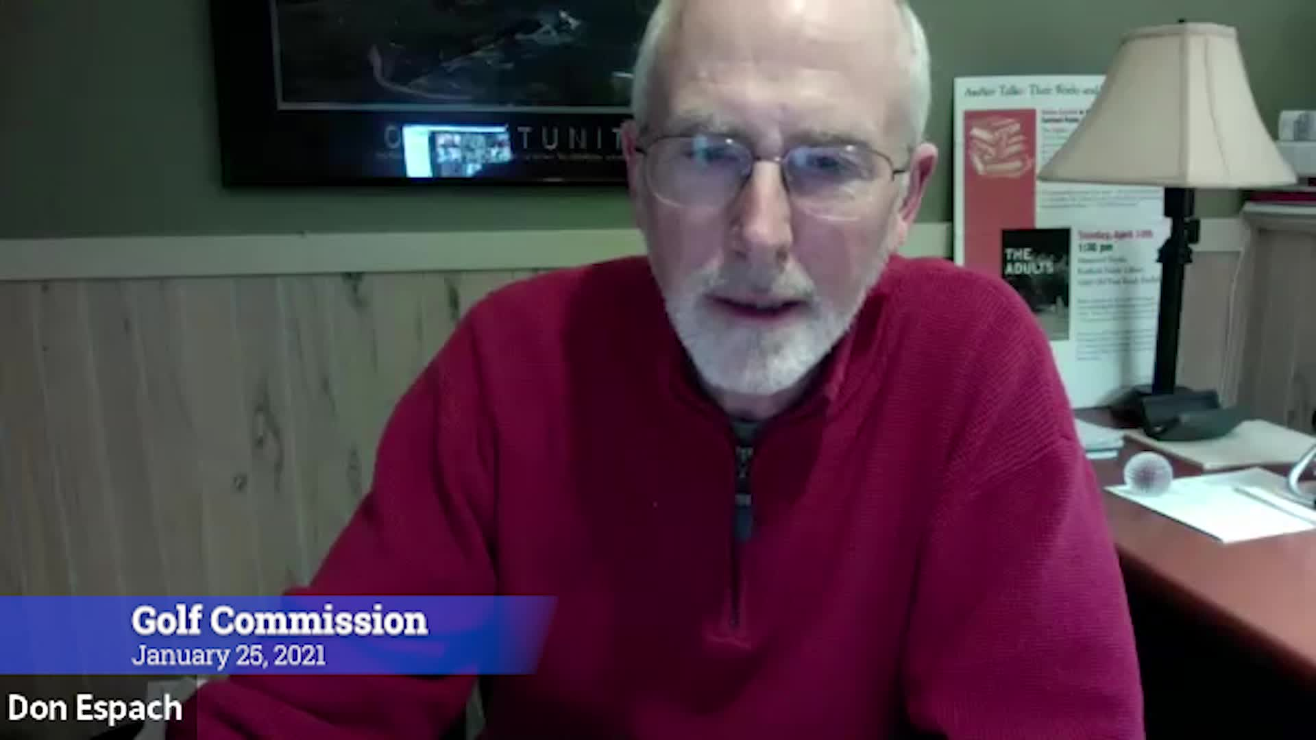 Thumbnail image for Golf Commission 1/25/21 Meeting VOD only