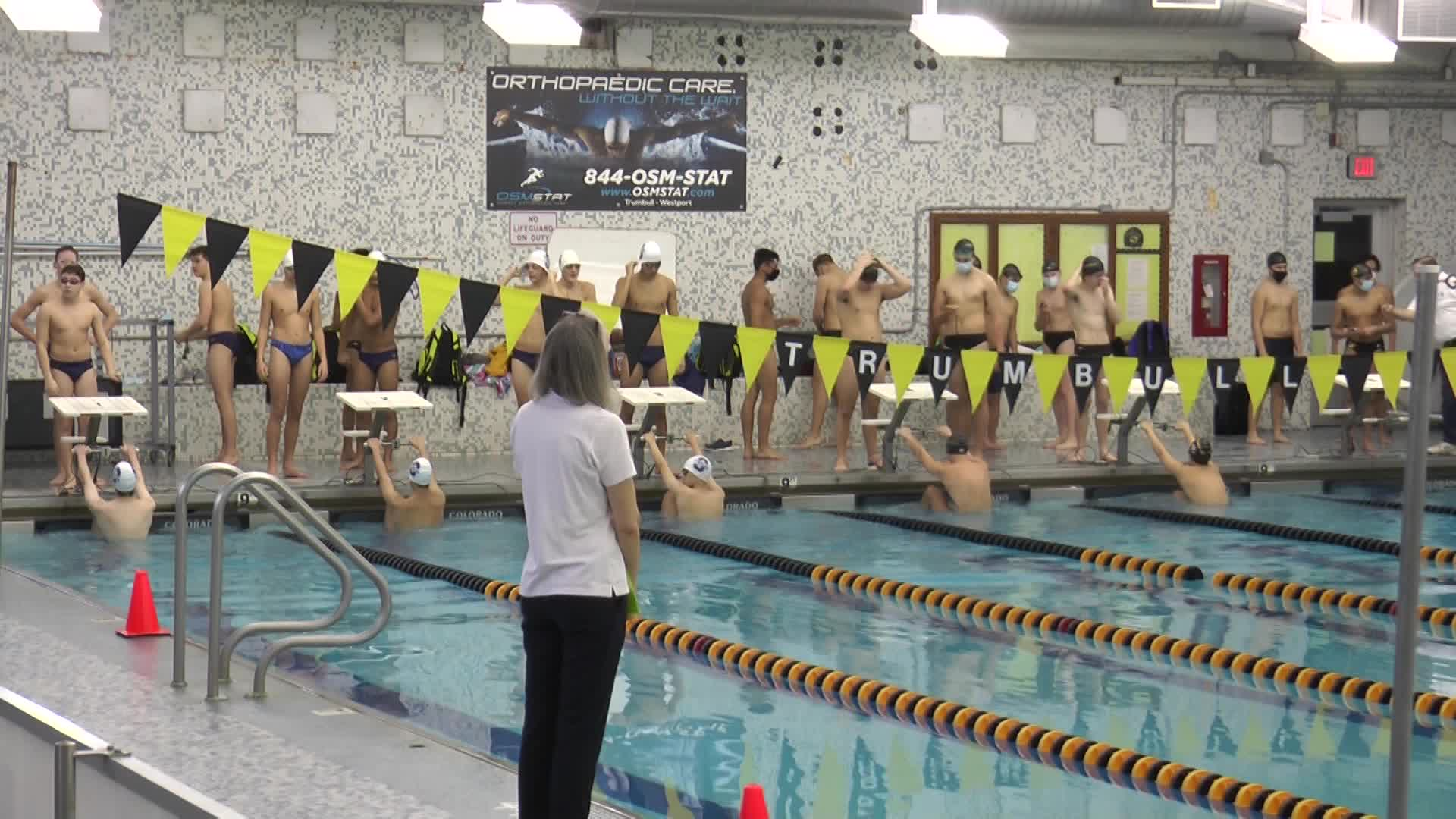 Thumbnail image for Boys Varsity Swimming:  Trumbull High School vs. Staples High School