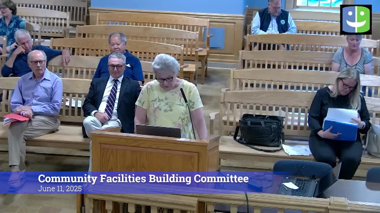Thumbnail image for Community Facilities Building Committee 6/11/25 Meeting
