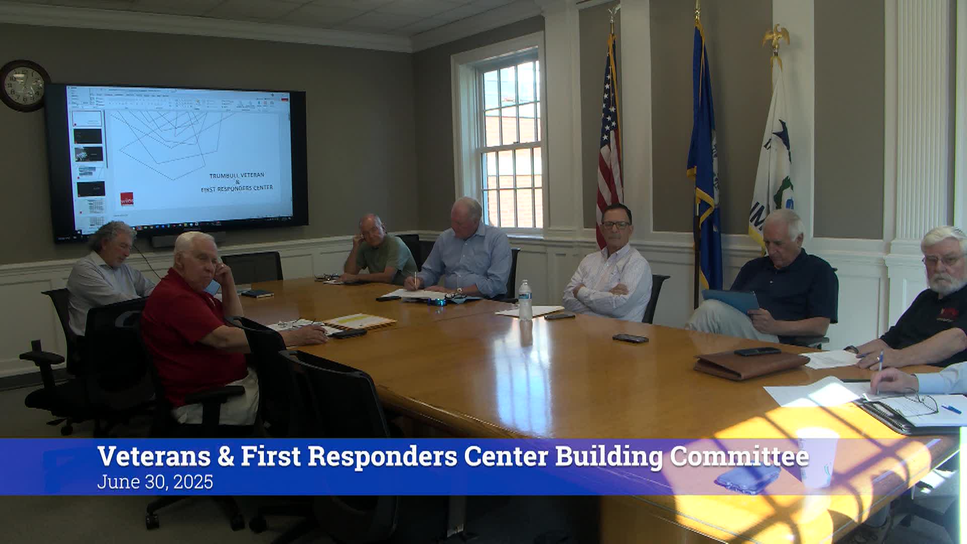 Thumbnail image for Veterans & First Responders Center Building Committee 6/30/25 Meeting
