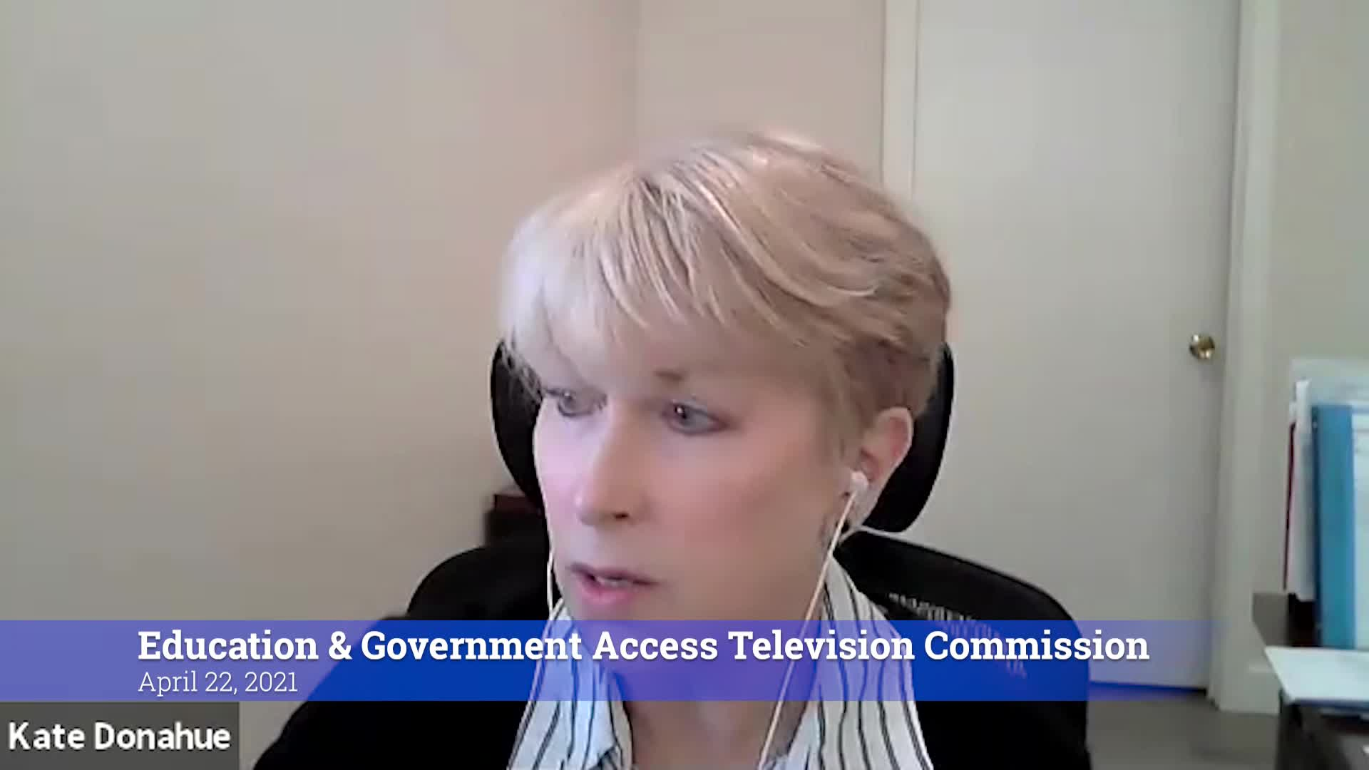 Thumbnail image for Education & Government Access Television Commission 4/22 Meeting VOD only