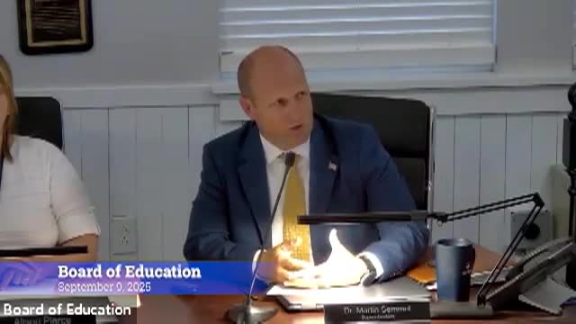 Thumbnail image for Board of Education 9/9/25 Meeting