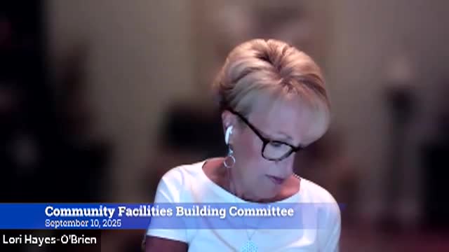 Thumbnail image for Community Facilities Building Committee 9/10/25 Meeting