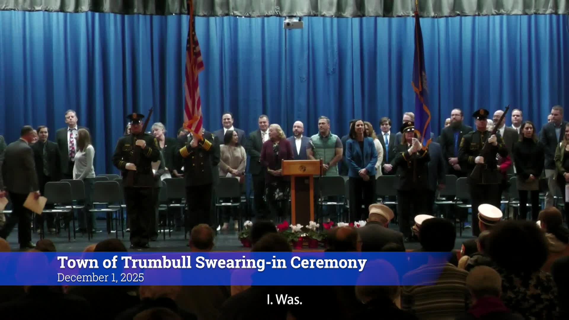 Thumbnail image for Town of Trumbull Swearing-in Ceremony of First Selectman & Town Officials 2025