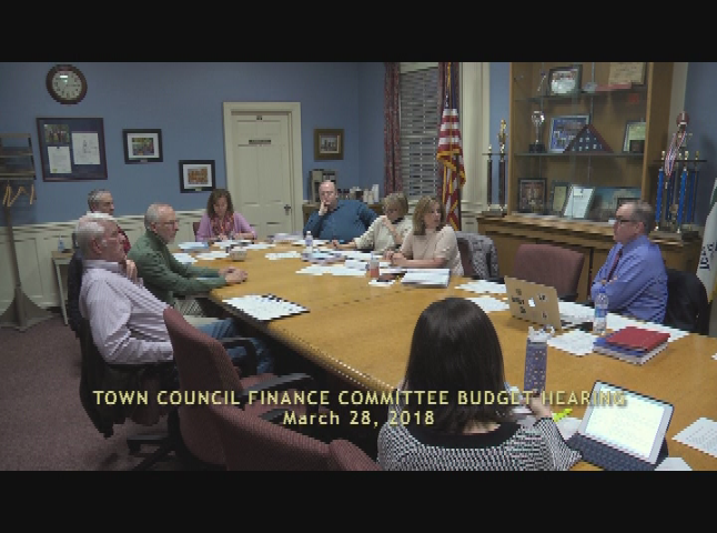 Thumbnail image for Town Council Finance Committee 3/28 Budget Hearing