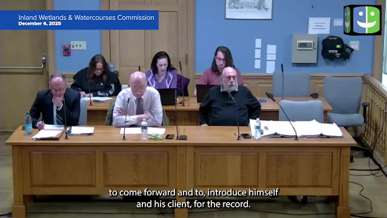 Thumbnail image for Inland Wetlands & Watercourses Commission 12/4/25 Special Meeting