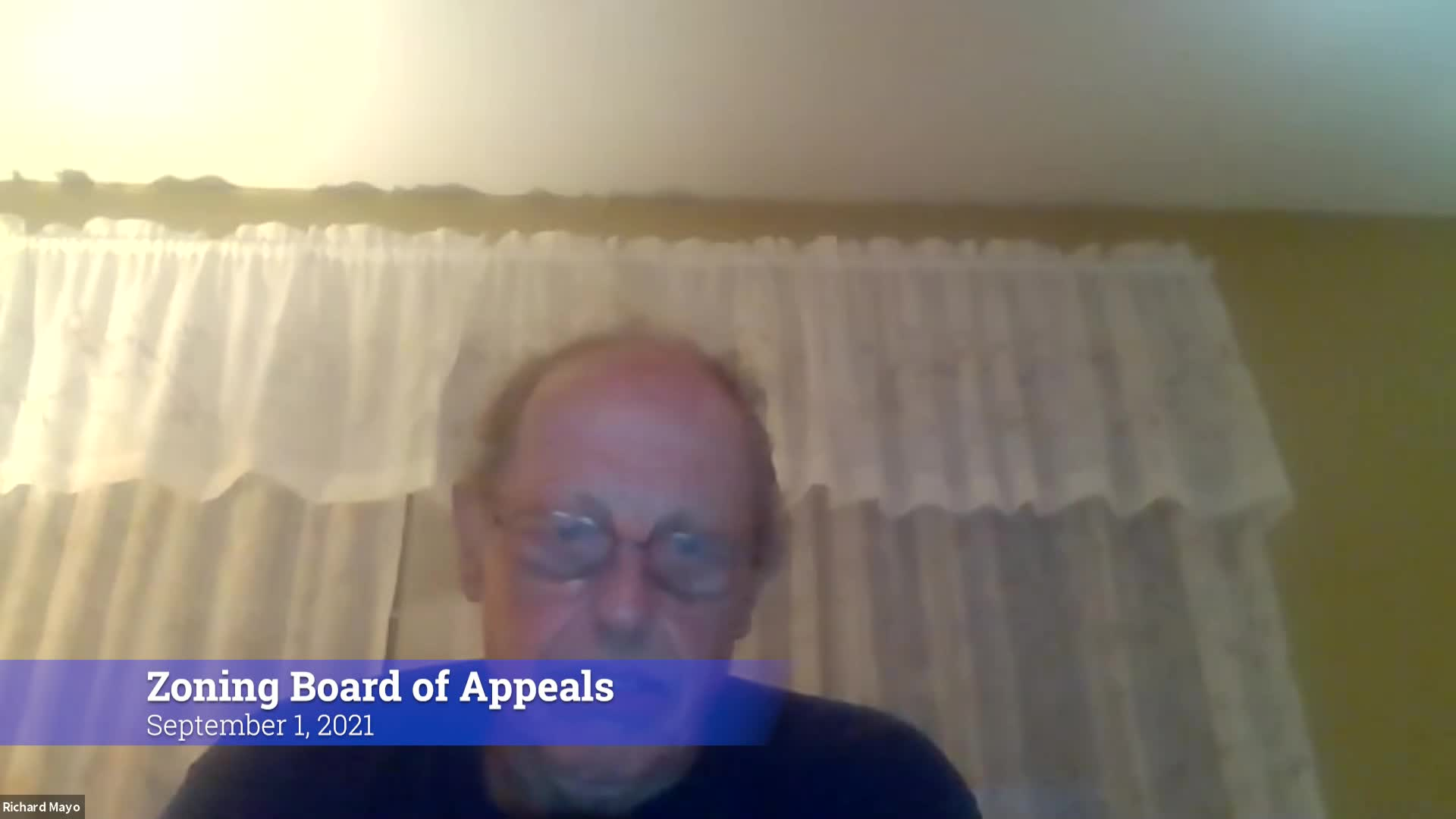 Thumbnail image for Zoning Board of Appeals 9/1/21 Meeting