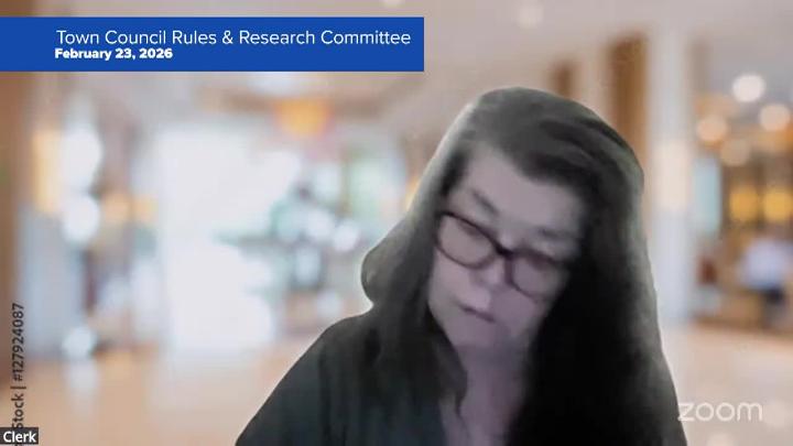 Thumbnail image for Town Council Rules & Research 2/23/26 Meeting