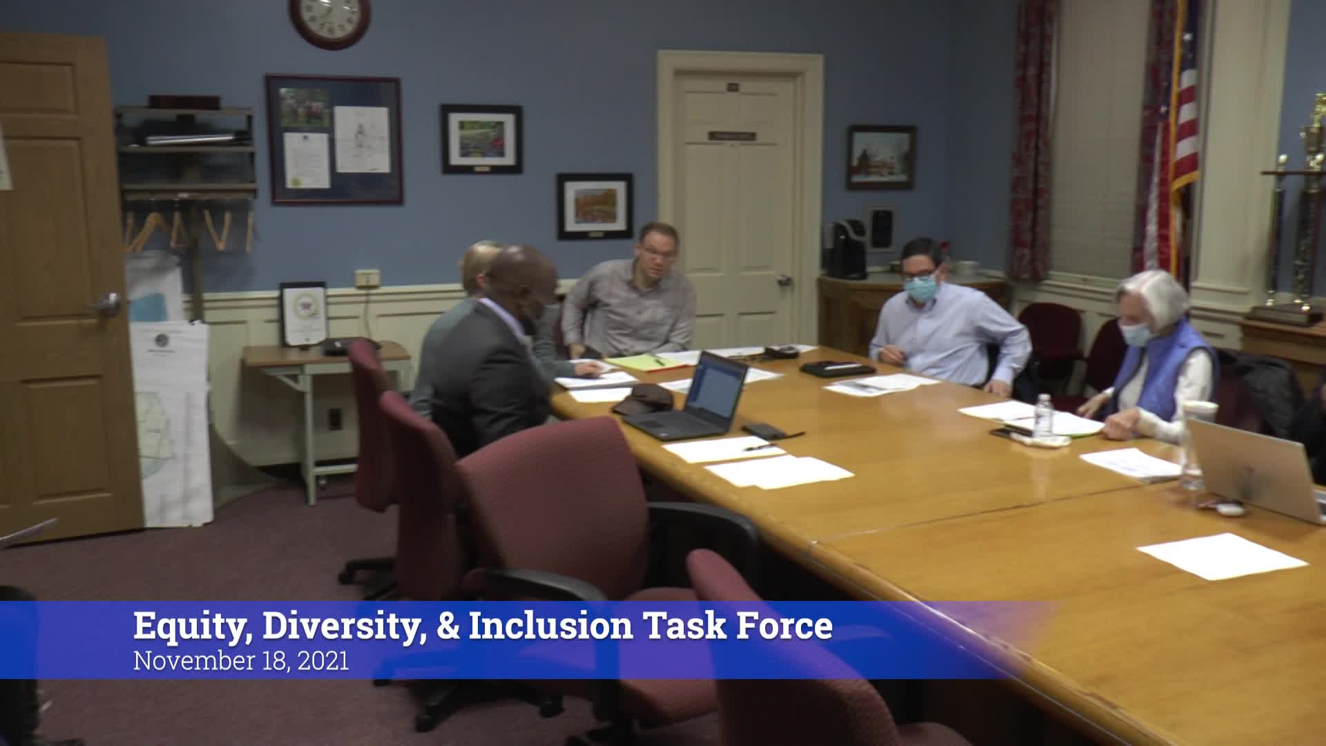 Thumbnail image for Equity, Diversity, & Inclusion Task Force 11/18/21 Meeting