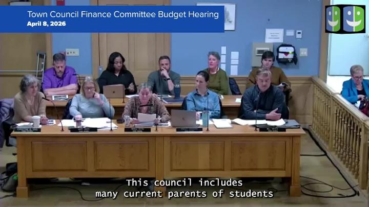 Thumbnail image for Town Council Finance Committee 4/8/26 Budget Hearing