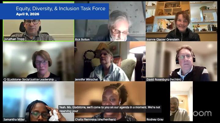 Thumbnail image for Equity Diversity & Inclusion Task Force 4/9/26 Meeting