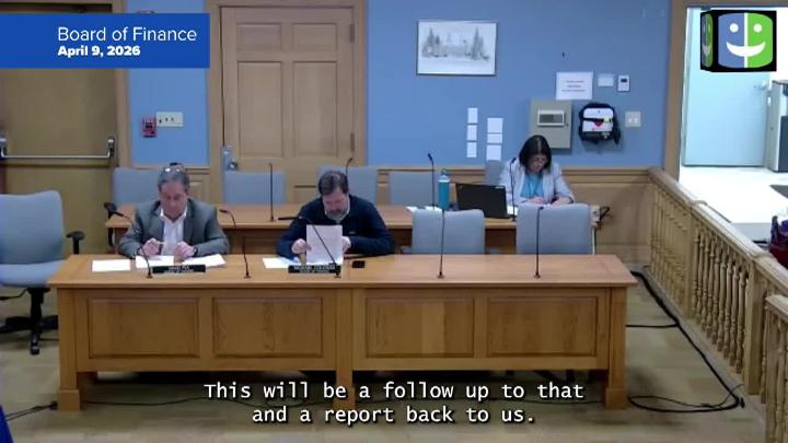 Thumbnail image for Board of Finance 4/9/26 Meeting