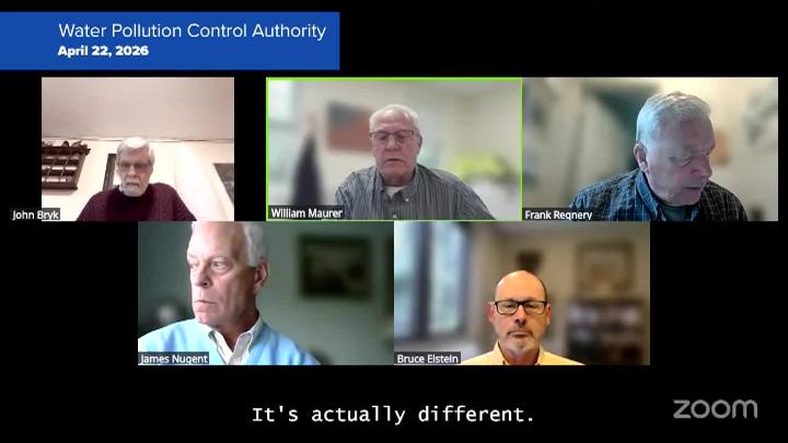 Thumbnail image for Water Pollution Control Authority 4/22/26 Meeting