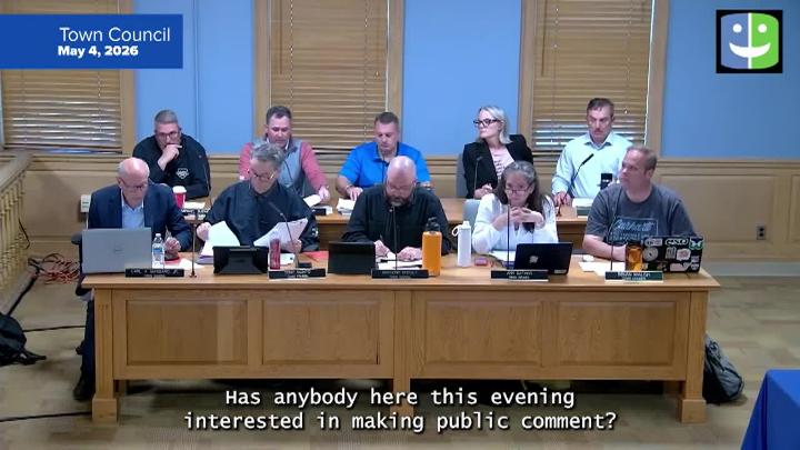 Thumbnail image for Town Council 5/4/26 Meeting & Budget Voting Session