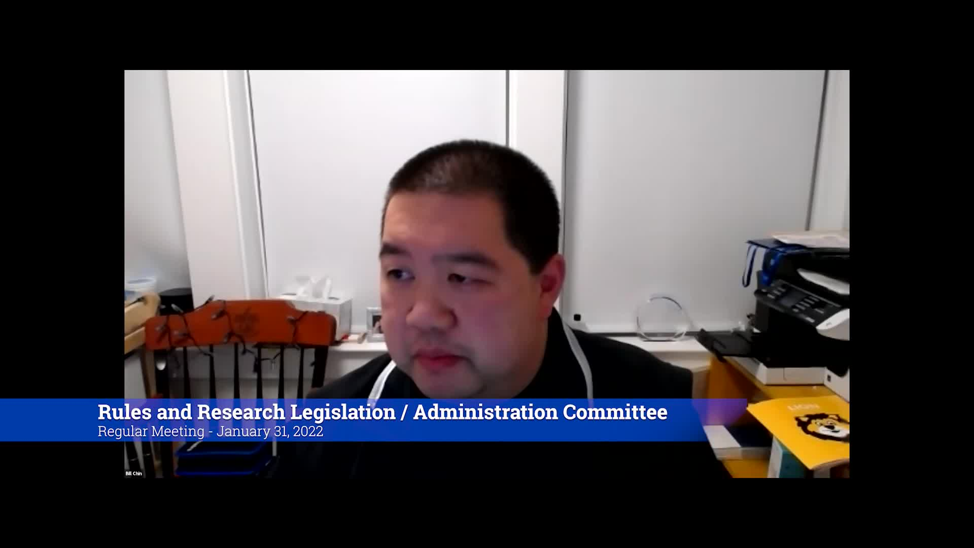 Thumbnail image for Legislation & Administration Committee 1/31/22 Meeting