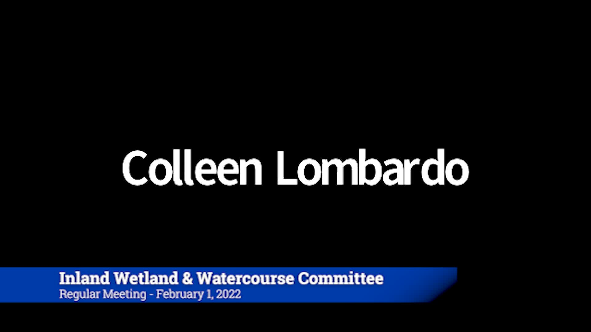 Thumbnail image for Inland Wetlands & Watercourse Commission 2/1/22 Meeting