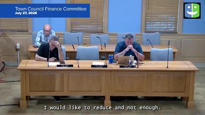 Thumbnail image for Town Council Finance Committee 7/27/26 Meeting