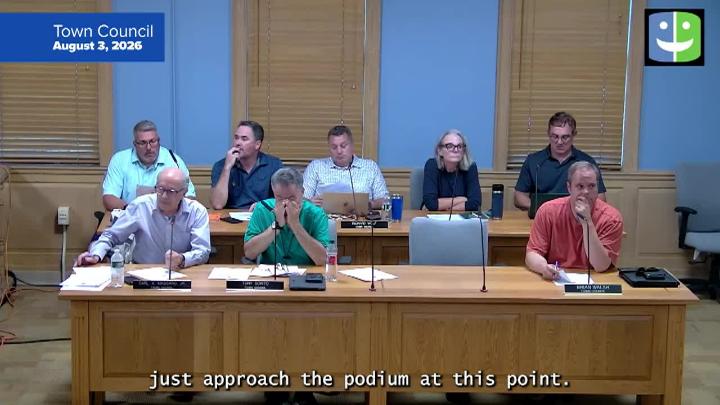 Thumbnail image for Town Council 8/3/26 Meeting