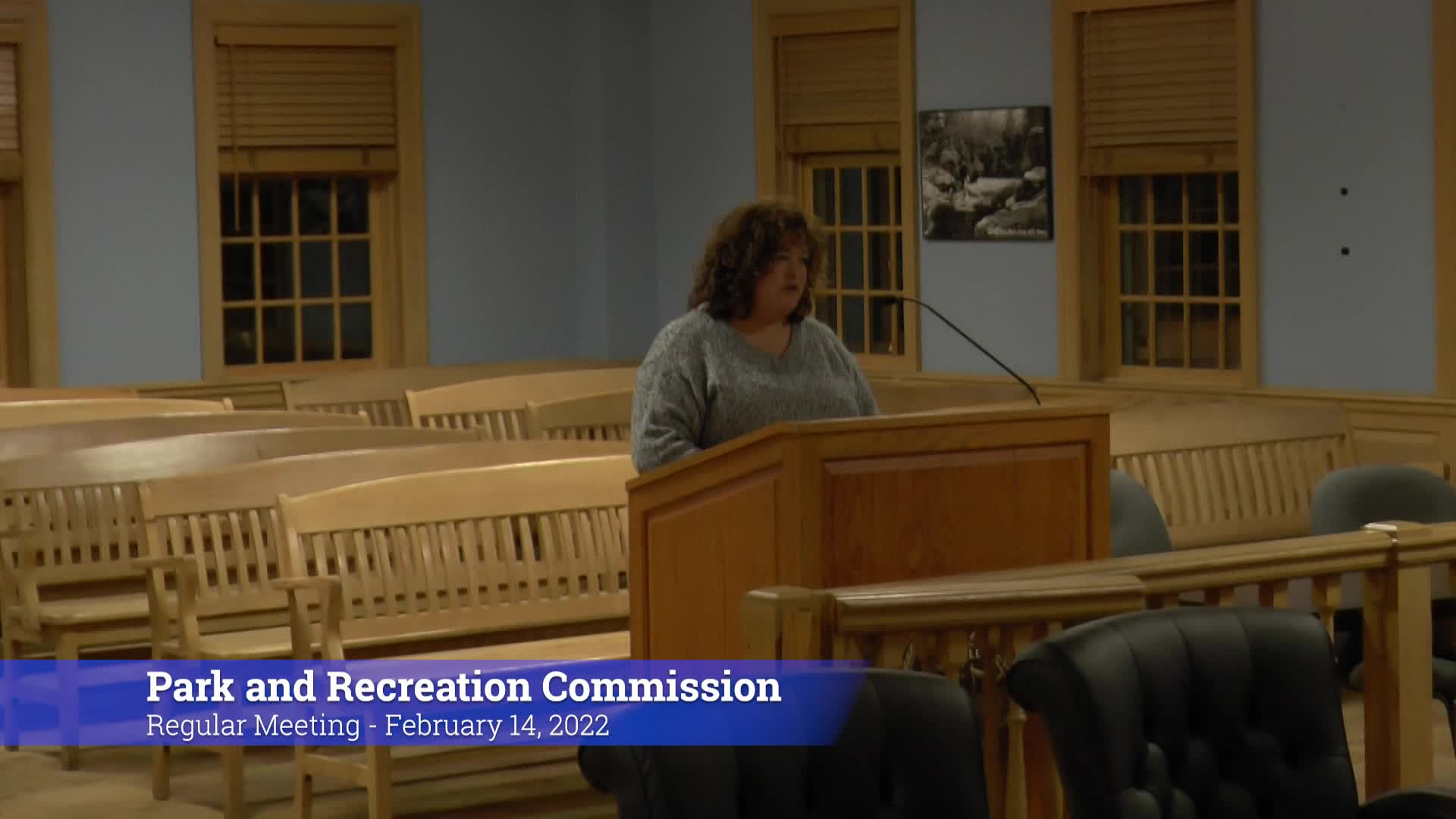 Thumbnail image for Parks & Recreation Commission 2/14/22 Meeting