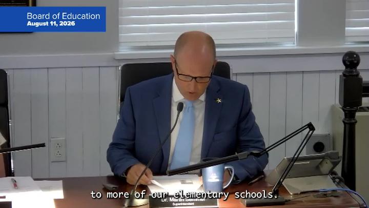 Thumbnail image for Board of Education 8/11/26 Meeting