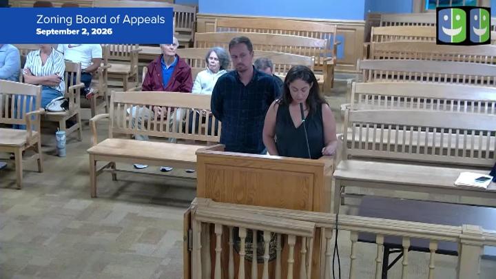Thumbnail image for Zoning Board of Appeals 9/2/26 Meeting