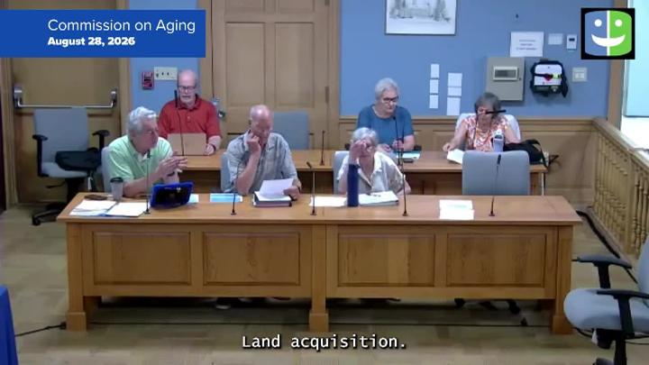 Thumbnail image for Commission on Aging 8/28/26 Meeting