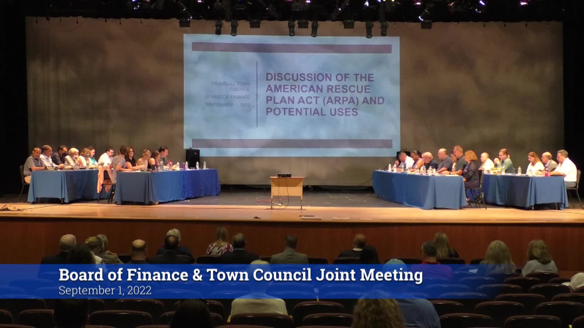 Thumbnail image for Town Council & Board of Finance 9/1/22 Joint Meeting