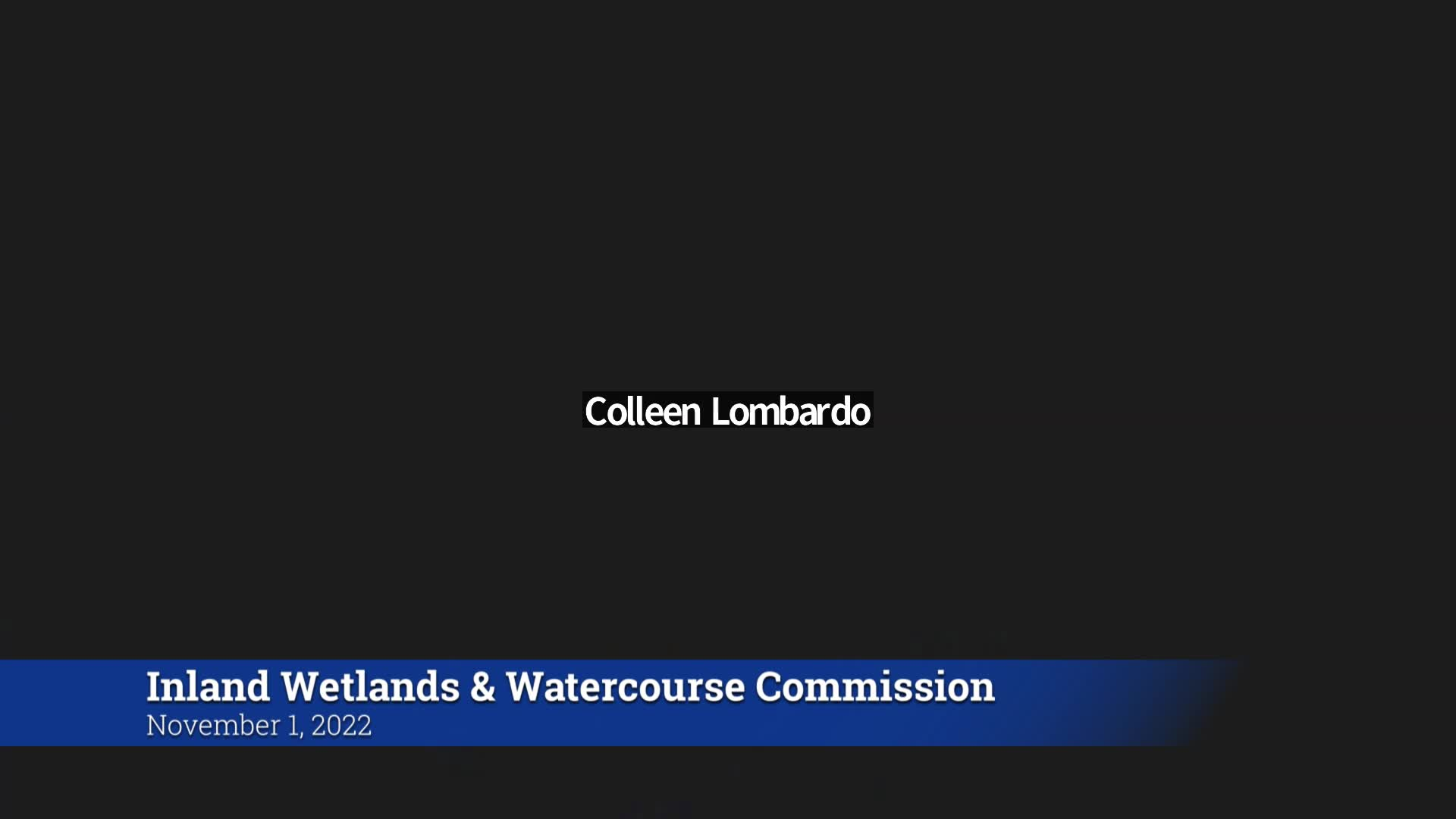 Thumbnail image for Inland Wetlands & Watercourse Commission 11/1/22 Meeting