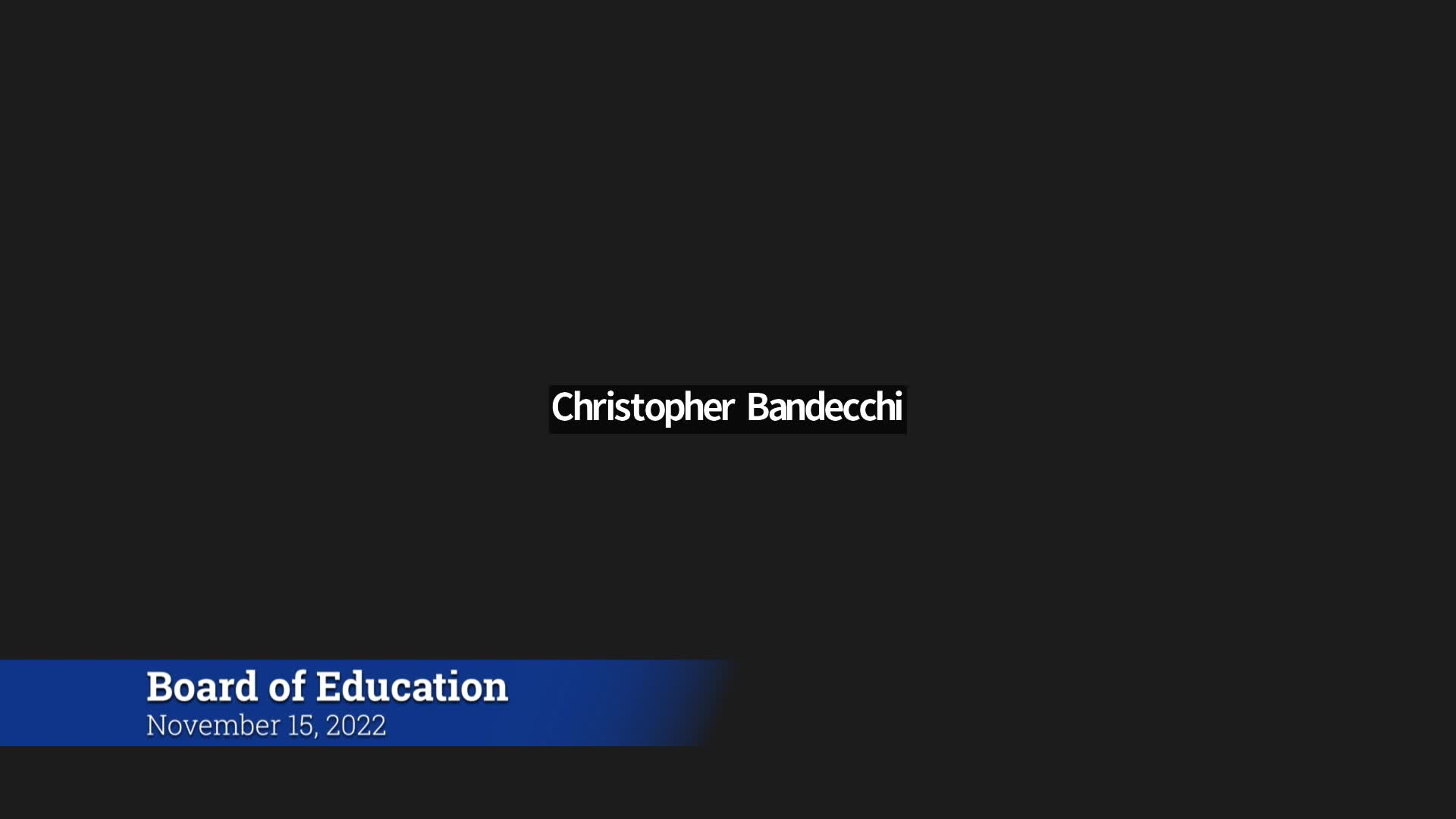 Thumbnail image for Board of Education 11/15/22 Meeting
