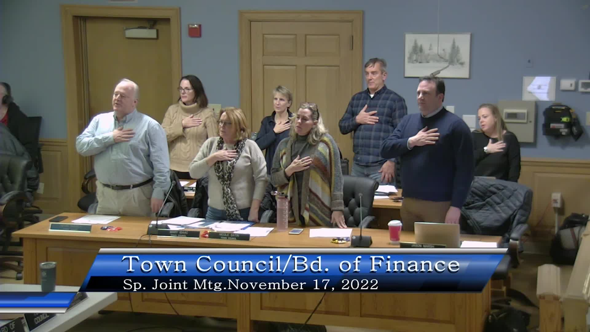 Thumbnail image for Town Council & Board of Finance 11/17/22 Joint Special Meeting