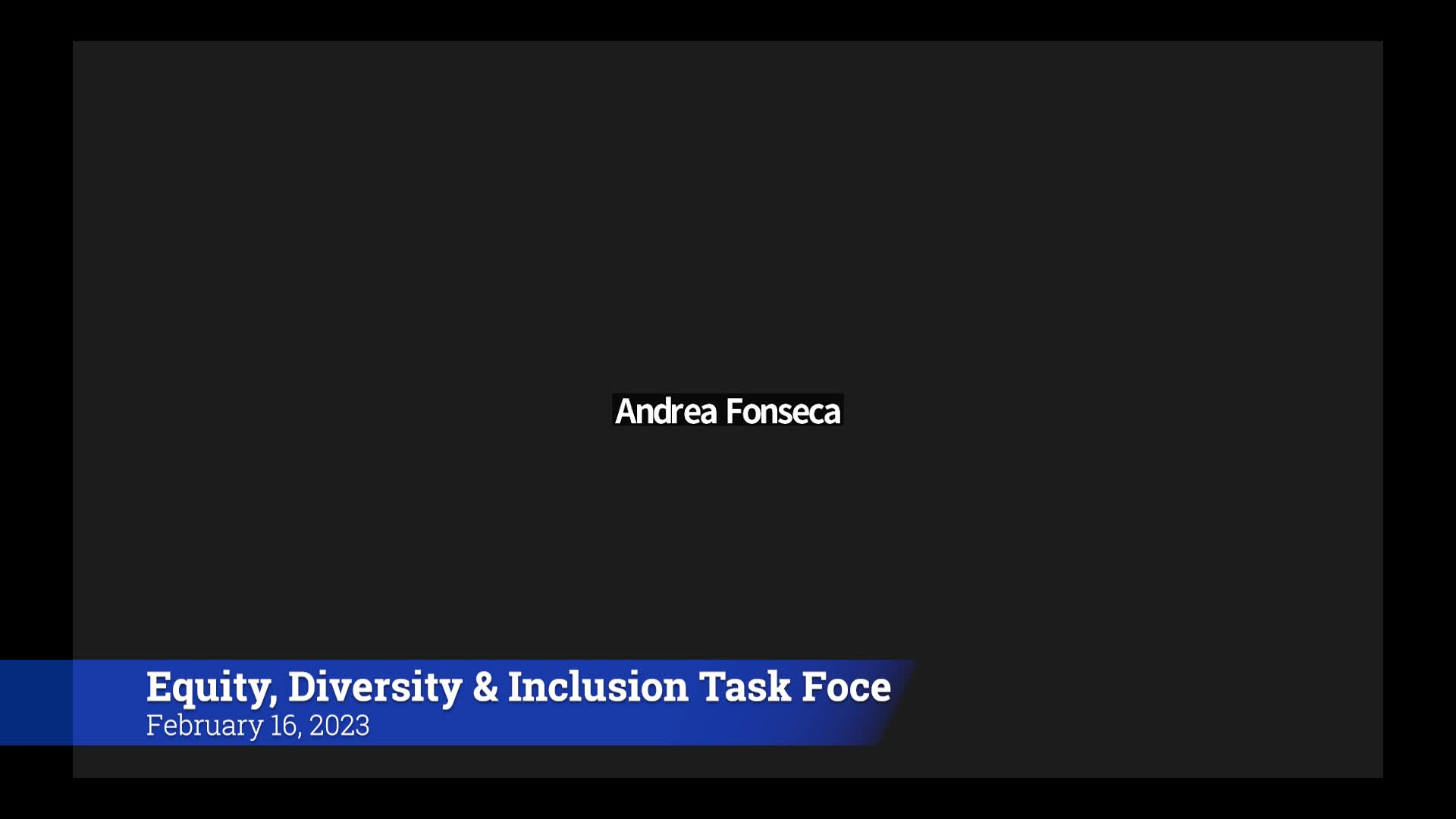Thumbnail image for Equity Diversity & Inclusion Task Force 2/16/23 Meeting