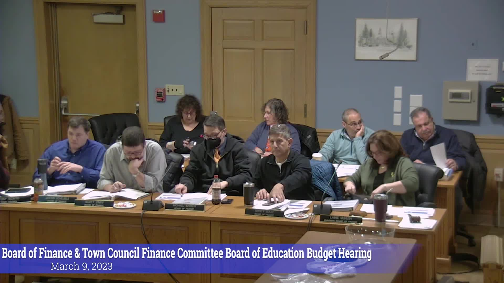 Thumbnail image for Board of Finance 3/9/23 Board of Education Budget Hearing