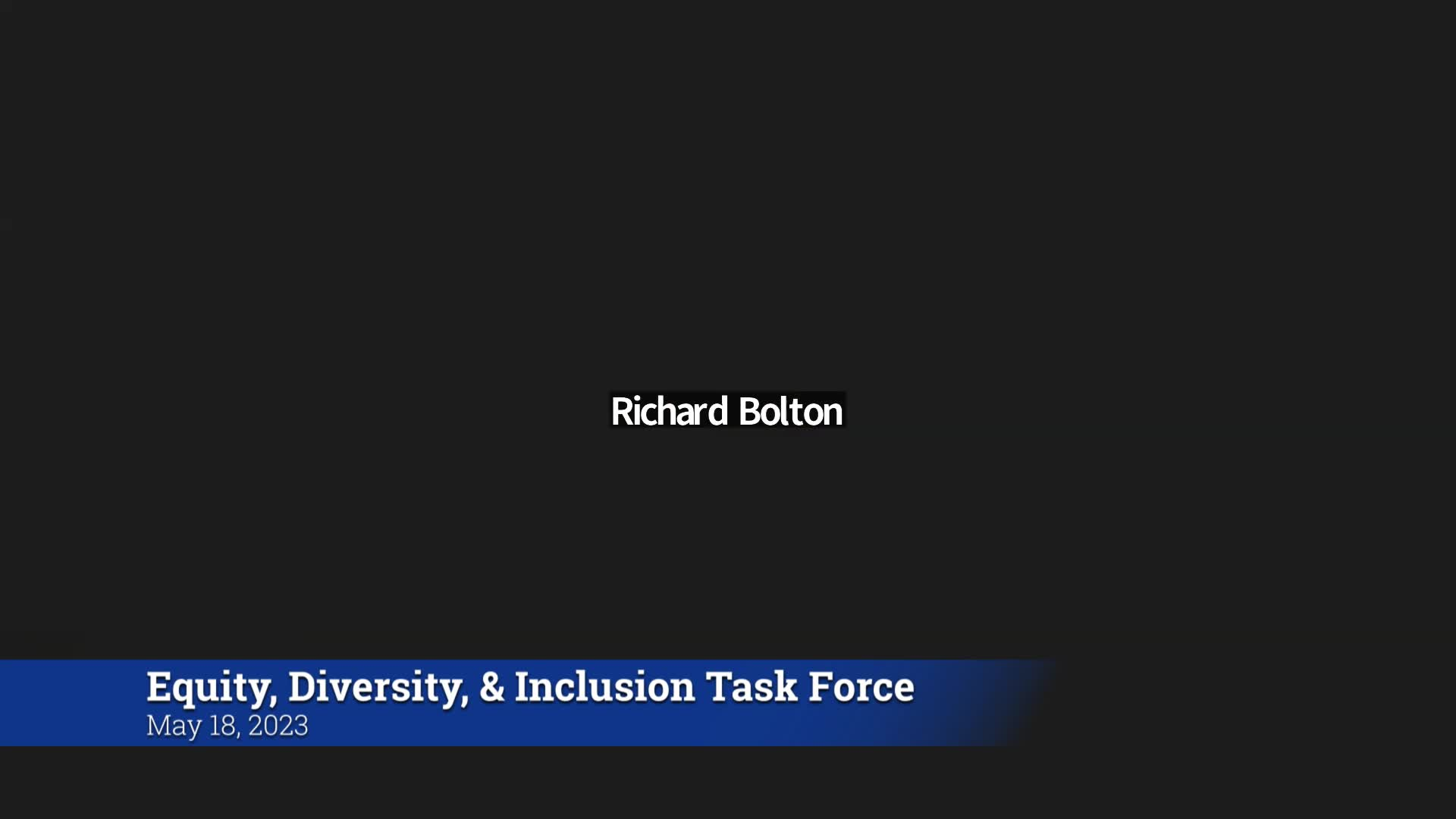 Thumbnail image for Equity, Diversity, & Inclusion Task Force 5/18/23 Meeting