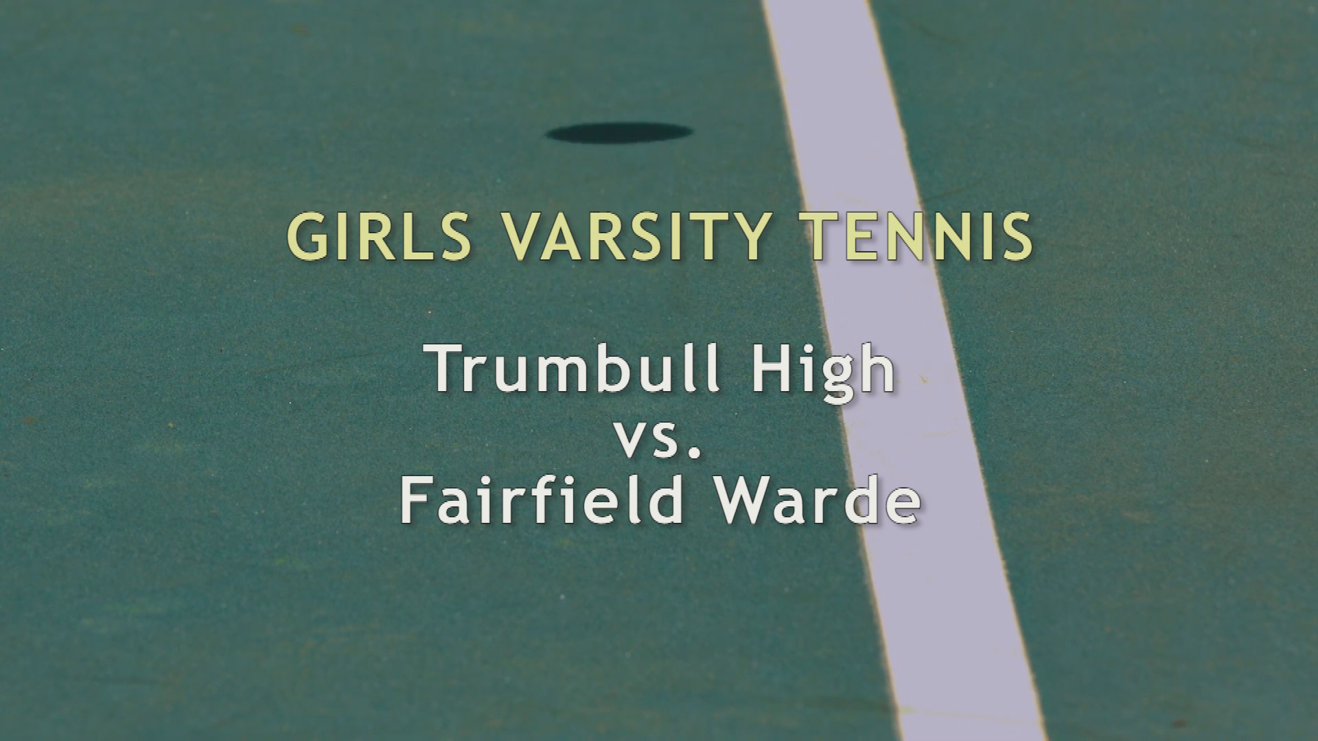 Thumbnail image for Girls Varsity Tennis:  Trumbull High vs. Fairfield Warde High